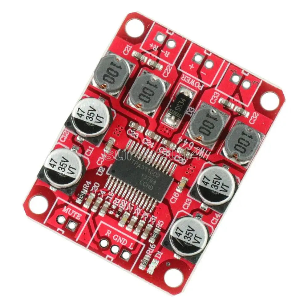 TPA3110 Audio Digital Amplifier Board DC 12V 2X15W Dual Channel Stereo Sound Board DIY Subwoofer Filter Volume Control NEW
TPA3110 Audio Digital Amplifier Board DC 12V 2X15W Dual Channel Stereo Sound Board DIY Subwoofer Filter Volume Control NEW