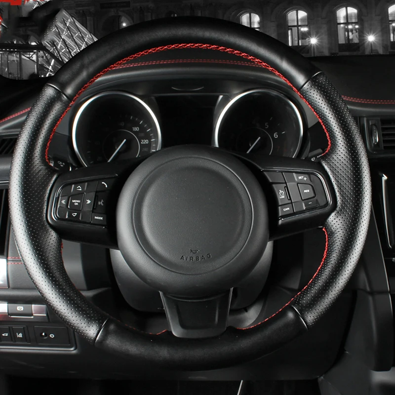 Breathable Car Steering Wheel For Jaguar F-PACE XF 2016 F-TYPE 2013-2019 XFL 17/18 XEL18/19 E-PACE Custom interior Accessories
Breathable Car Steering Wheel For Jaguar F-PACE XF 2016 F-TYPE 2013-2019 XFL 17/18 XEL18/19 E-PACE Custom interior Accessories