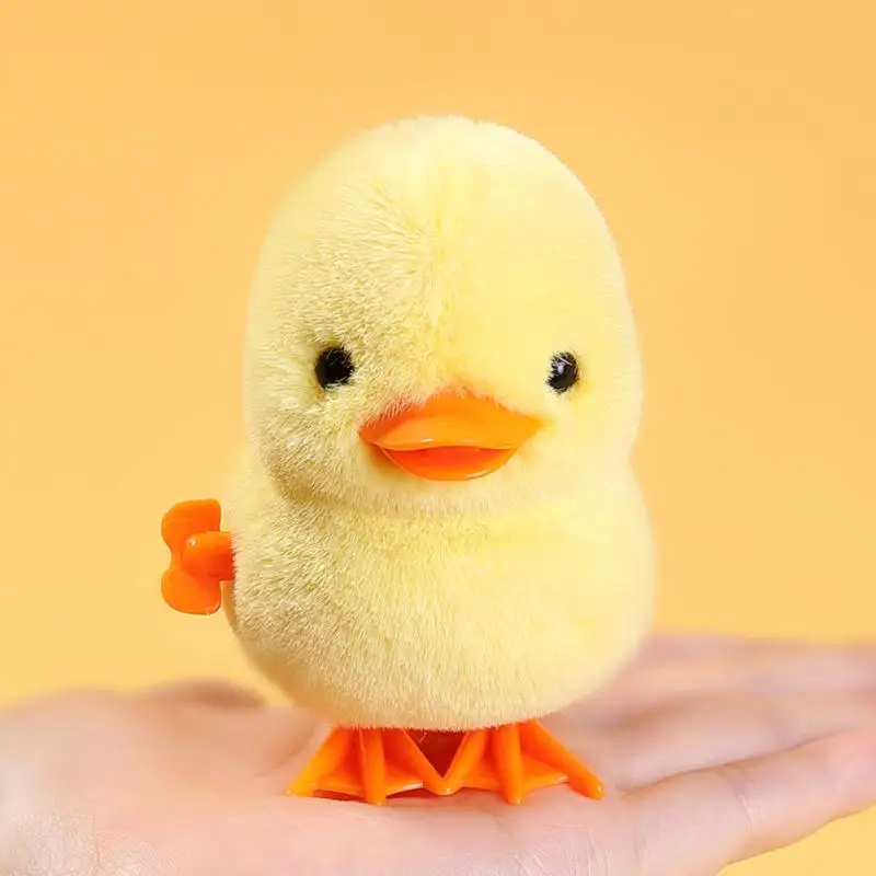 High Quality Chick Clockwork Doll Toy Vivid Wind Up Plush Toy Bright Color Eye-catching Plush Chick Duck Jumping Toy for Kids
High Quality Chick Clockwork Doll Toy Vivid Wind Up Plush Toy Bright Color Eye-catching Plush Chick Duck Jumping Toy for Kids