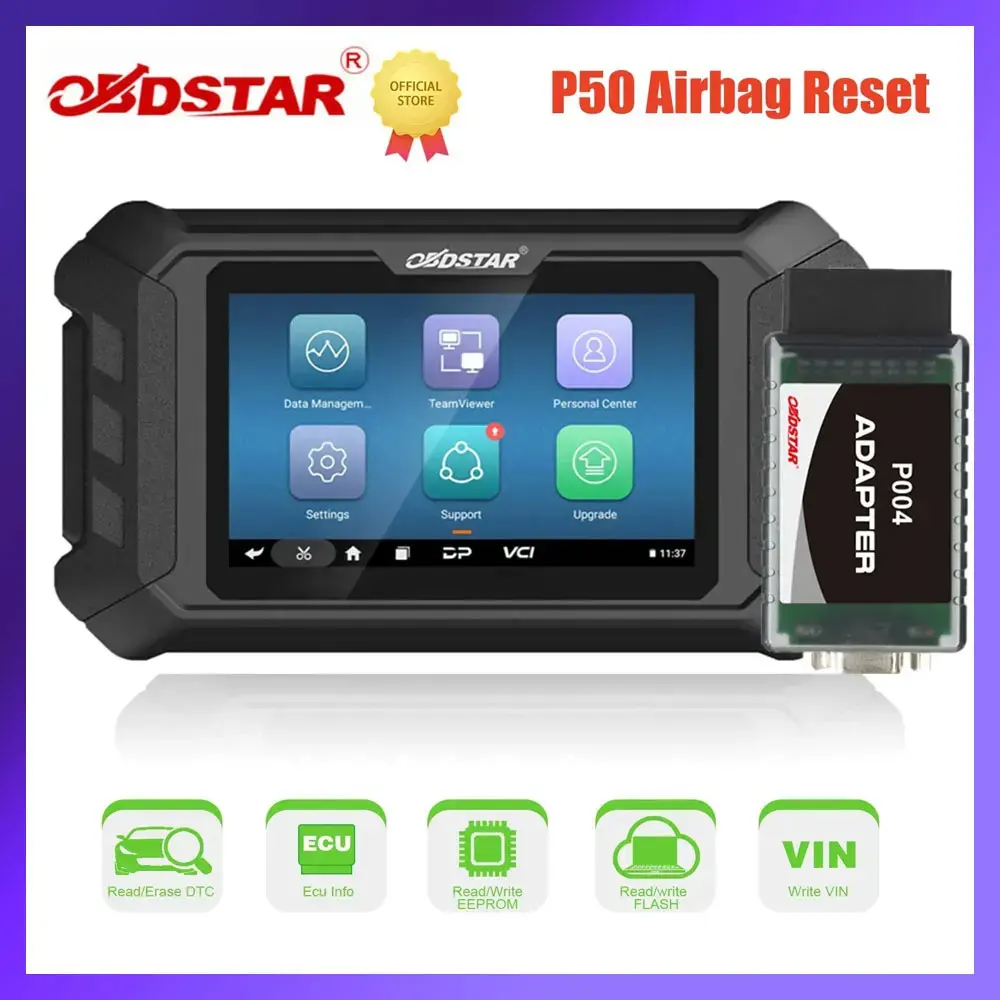 

OBDSTAR P50 Airbag Reset + PINCODE Intelligent Airbag Reset Equipment Covers 38 Brands and Over 3000 ECU Part No.with P004