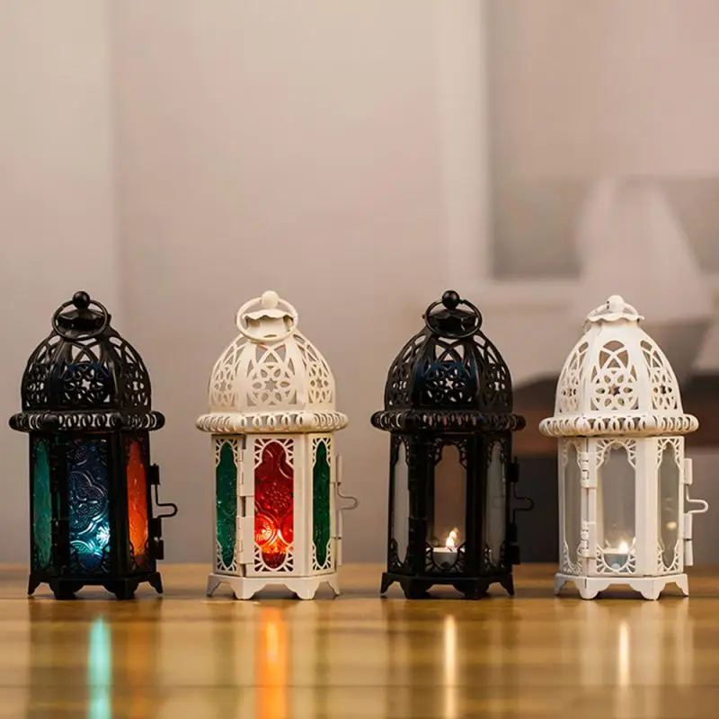 

Vintage Moroccan Style Candle Lantern Tealight Candle Holder Indoors Outdoors Events Party Christmas Wedding Decor