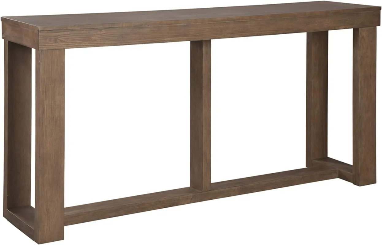 

Современный консольный стол Ashley Cariton с фирменным дизайном, серовато-коричневый