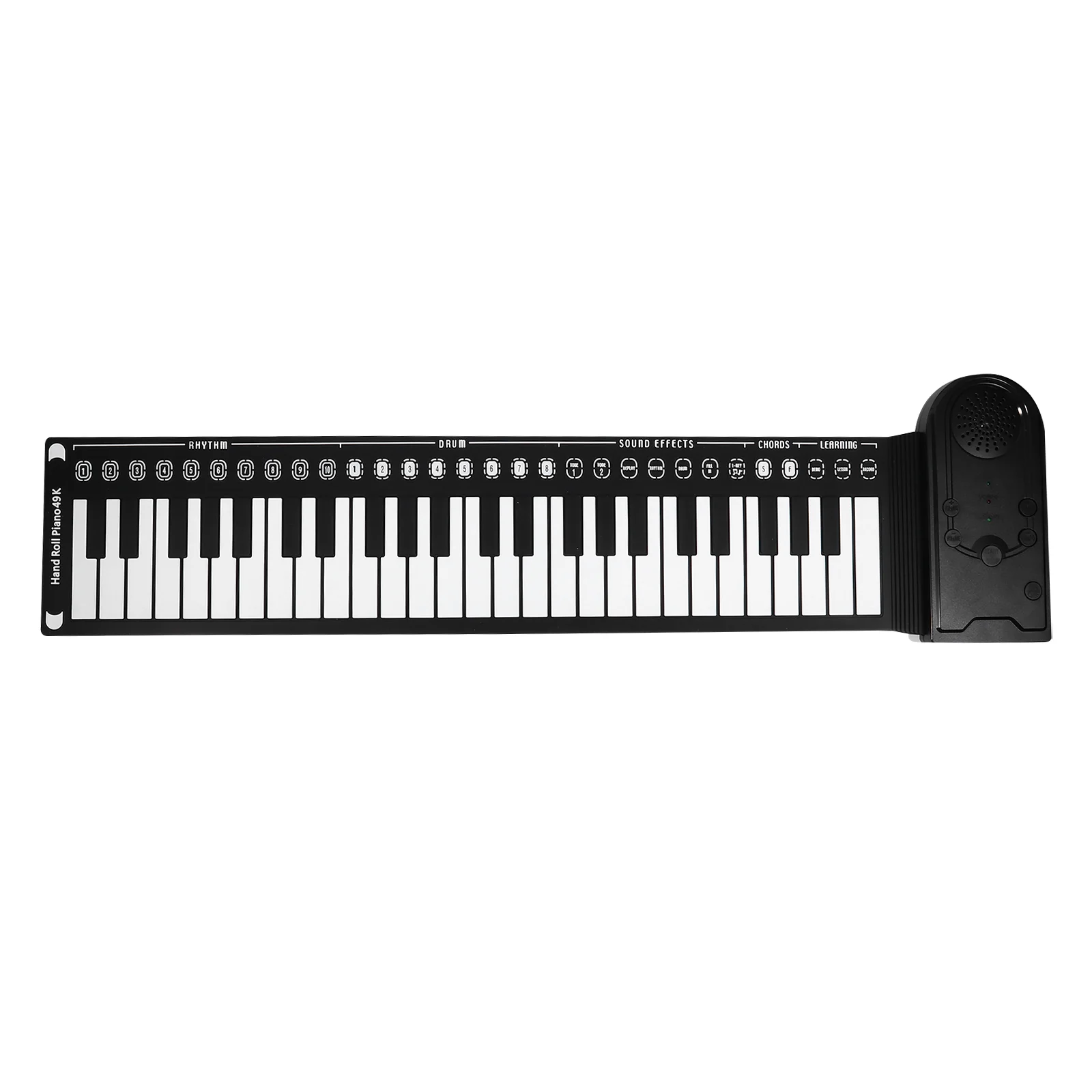 

Roll Piano for Beginner Musical Instrument Hand Rolled Electronic Silicone Keyboard Portable 49 Keys Foldable
