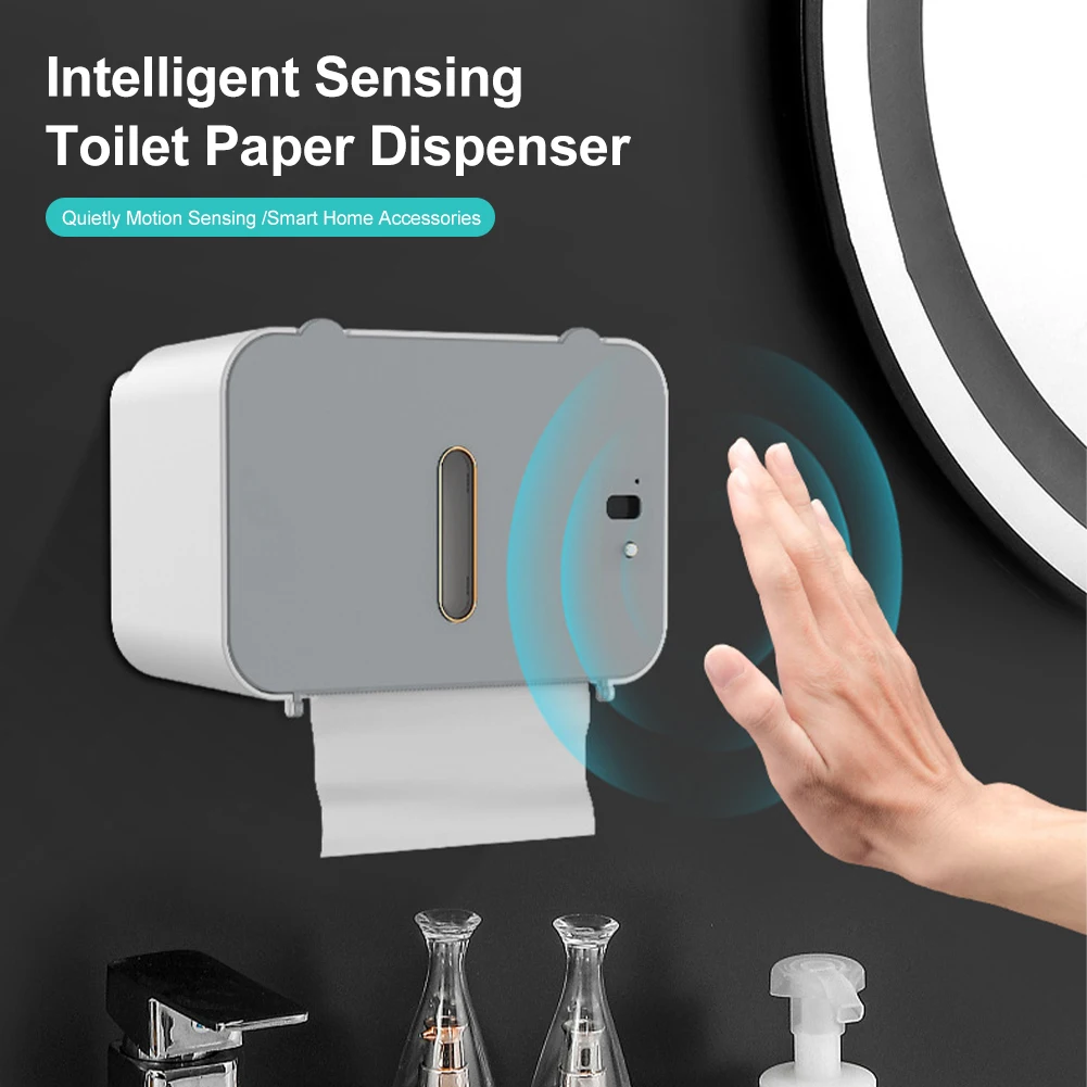 Intelligence Sensor Toilet Paper Storage Box Automatic Tissue Dispenser Wall-Mounted Punch-Free Toilet Paper Holder Organizer
Intelligence Sensor Toilet Paper Storage Box Automatic Tissue Dispenser Wall-Mounted Punch-Free Toilet Paper Holder Organizer