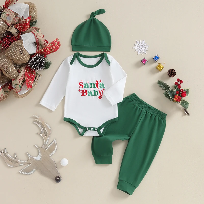 My First Christmas Baby Boy Girl Outfit Long Sleeve Romper Pants Headband 3Pcs Set Cute Baby Christmas Clothes
My First Christmas Baby Boy Girl Outfit Long Sleeve Romper Pants Headband 3Pcs Set Cute Baby Christmas Clothes