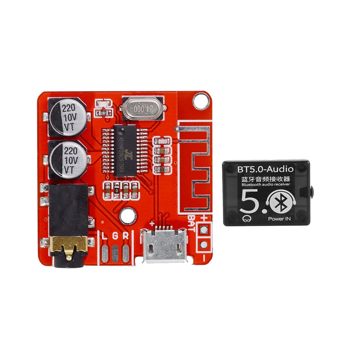 

BT5.0 Audio Decoder+Case MP3 Bluetooth Audio Module Board Lossless Car Speaker Audio Amplifier Board DIY Audio Receiver