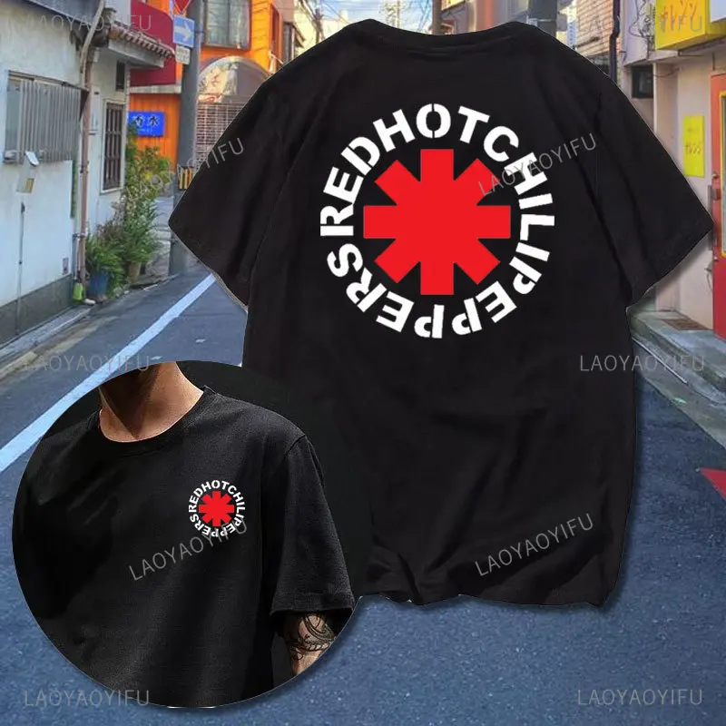 

Red Hot Chili Men Printing T-Shirt Peppers Men Cartoon Cotton T Shirts Summer Fashion Short Sleeve Tshirts Harajuku Hipster Tee