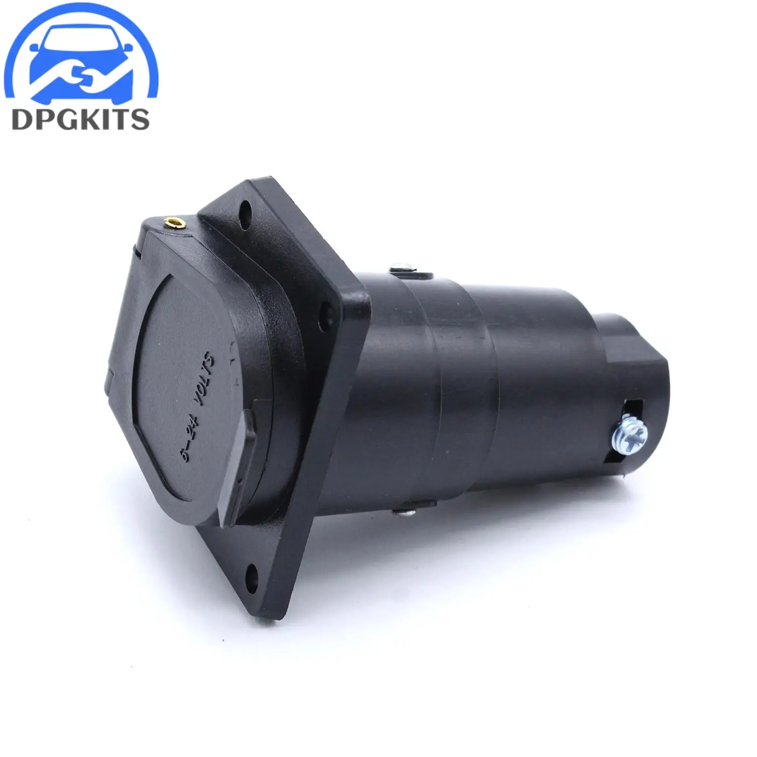 

12V 7 Pin Car Round Trailer Plug 7 Way Socket Adapter Wiring Connector For American With 3 Months Warranty