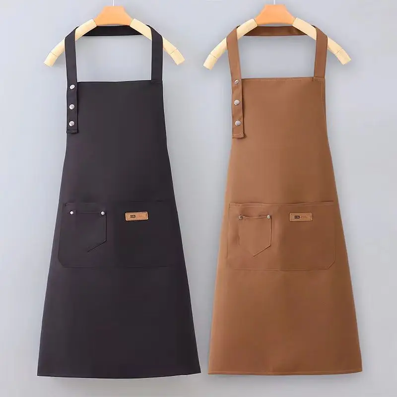 

Household Kitchen Cooking Apron Women, Waterproof Oil Fashion Sleeveless Lovely Apron, Men and Women General, Cleaning Supplies