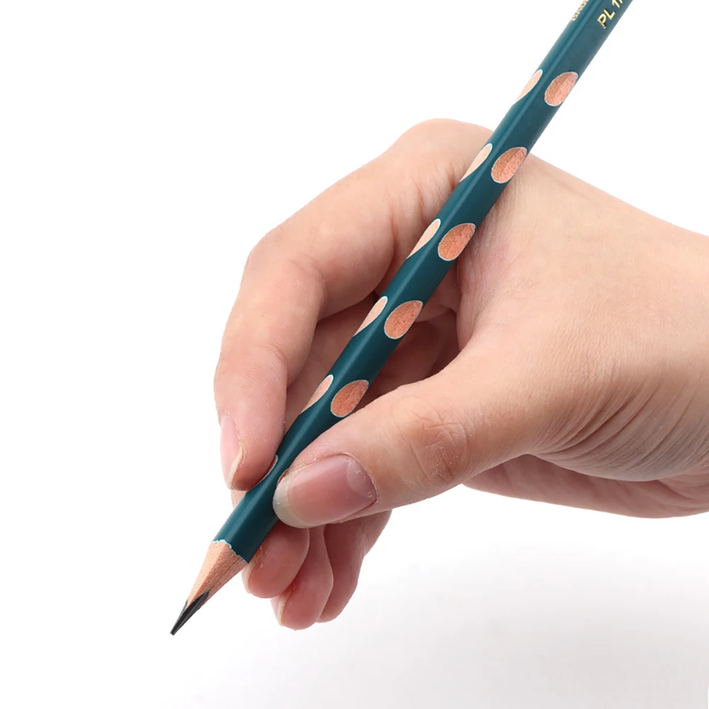 

5 шт., карандаши HB для письма, треугольные карандаши для учеников начальной школы, правильные карандаши для детей, канцелярские принадлежности для осанки