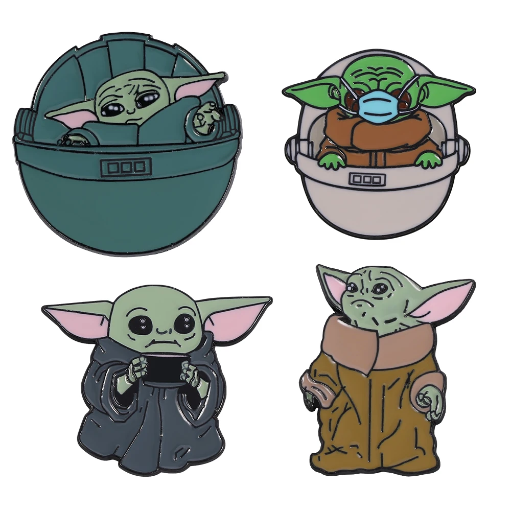 Cartoon Cute Yoda Baby Enamel Lapel Pin Disney Movie Star Wars Master Yoda Badge Brooch Backpack Jacket Jewelry Accessories
Cartoon Cute Yoda Baby Enamel Lapel Pin Disney Movie Star Wars Master Yoda Badge Brooch Backpack Jacket Jewelry Accessories