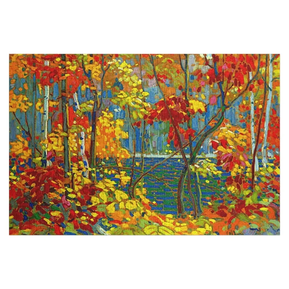 

THE POOL : Vintage 1919 Tom Thomson Algonquin Park Art Print Jigsaw Puzzle With Personalized Photo Custom Wood Puzzle