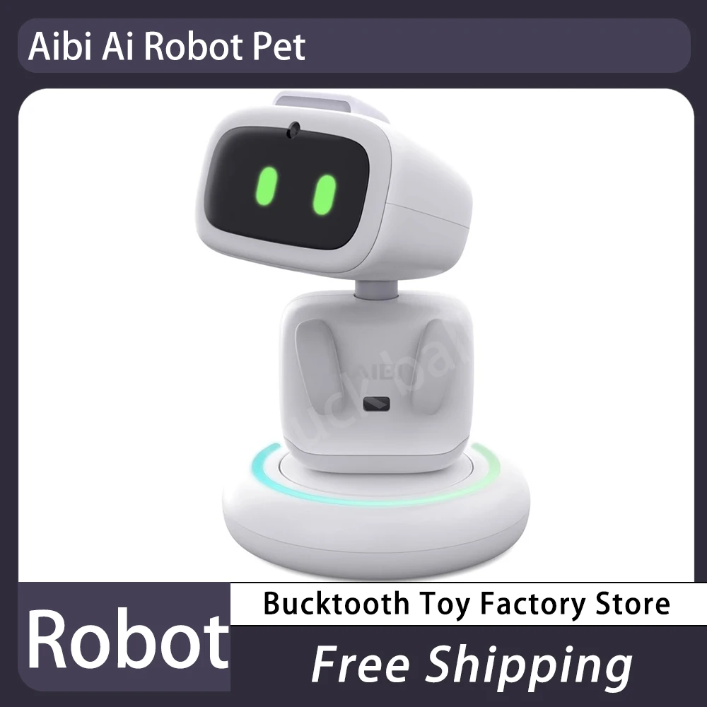 

Aibi Ai Robot Pet Artificial Intelligence Emotional Chat Interaction Companion Robot Puzzle Desktop Pet Children Christmas ​Gift