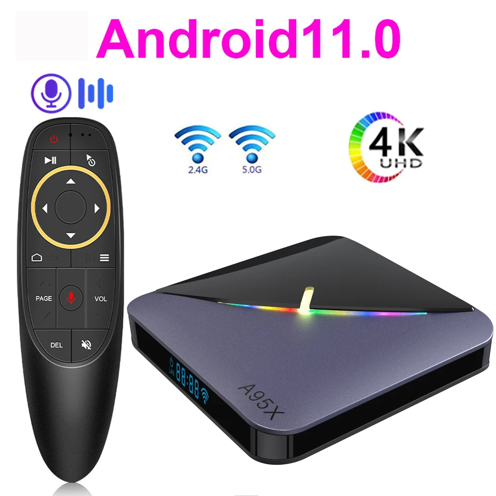 A95X F3 Air II Smart TV BOX Android 11.0 4K RGB Light 2.4/5G Wifi Amlogic S905Y4 BT5.0 Set Top Box 4GB RAM 16GB 32GB 64GB ROM
A95X F3 Air II Smart TV BOX Android 11.0 4K RGB Light 2.4/5G Wifi Amlogic S905Y4 BT5.0 Set Top Box 4GB RAM 16GB 32GB 64GB ROM