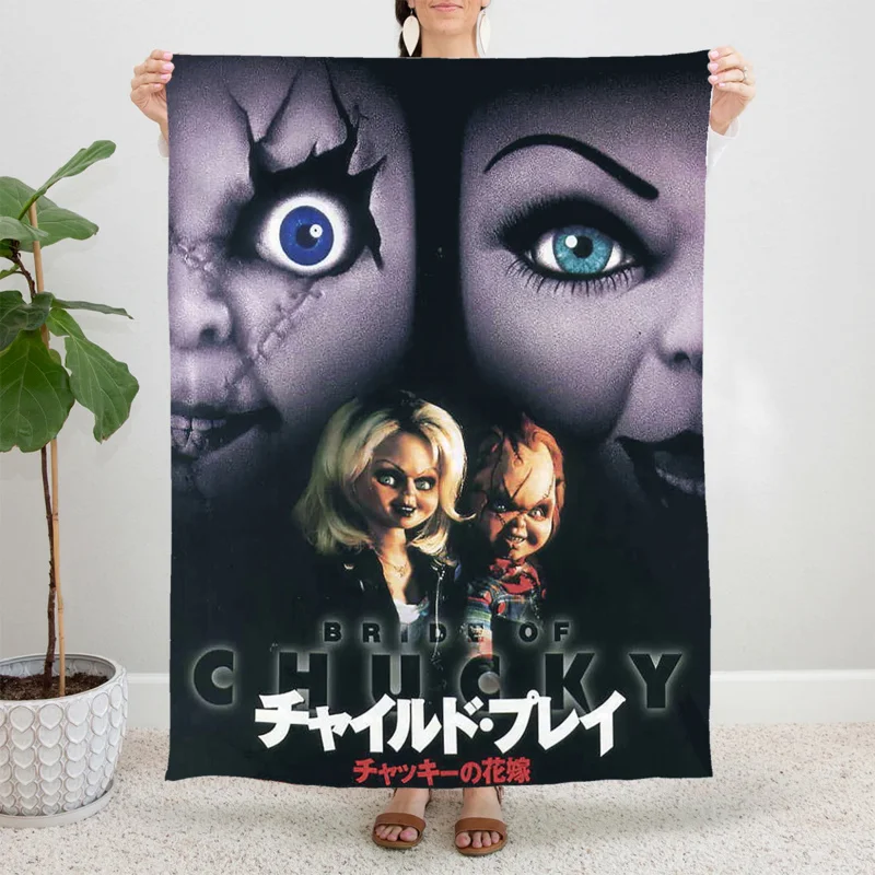 Childs Play Chucky Plush Blanket Horror Movie Halloween Fashion Throw Blankets for Home Hotel Sofa 150*125cm Bedspreads
Childs Play Chucky Plush Blanket Horror Movie Halloween Fashion Throw Blankets for Home Hotel Sofa 150*125cm Bedspreads