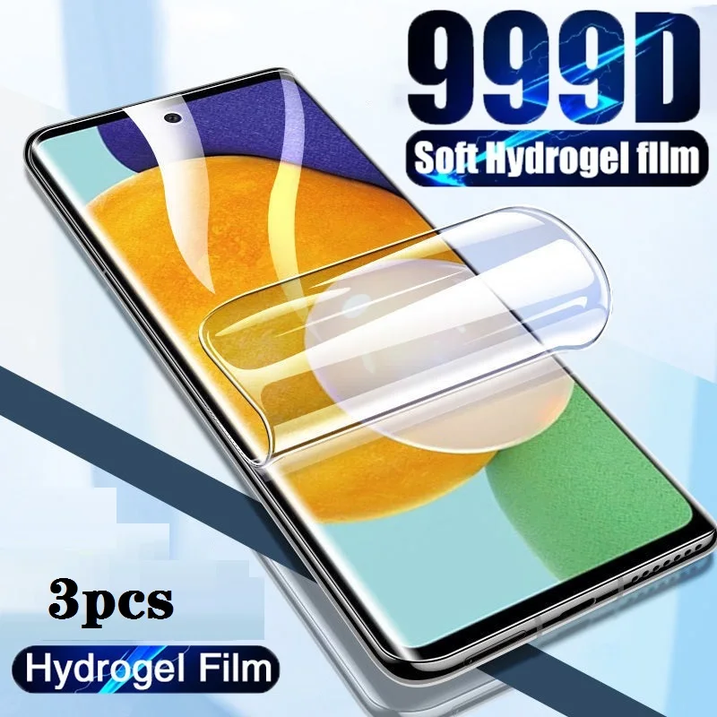 

3PCS Full Cover Hydrogel Film For Xiaomi Redmi K20 K30 K40 K50 K60 Pro Full Cover Soft Protective Screen Protector Not Glass