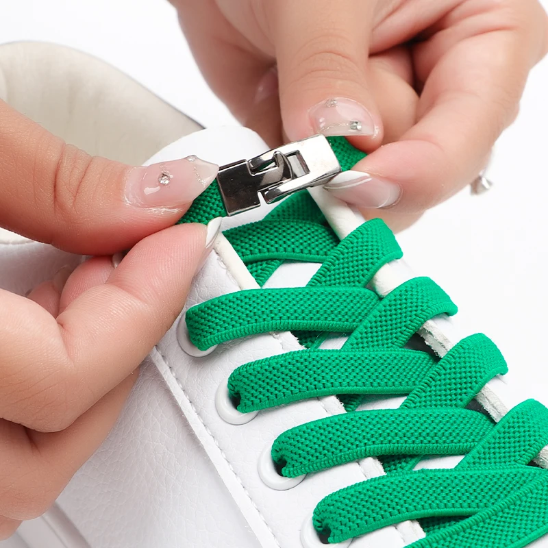 New 8MM Width Flat Elastic Laces Sneakers Shoelaces Without Ties Kid Adult Quick Lace Lazy Sport Running Rubber Band Shoestrings
New 8MM Width Flat Elastic Laces Sneakers Shoelaces Without Ties Kid Adult Quick Lace Lazy Sport Running Rubber Band Shoestrings
