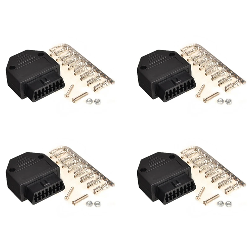 4X OBD2 OBD II 16 Pin Connector Socket Diagnostic Tool Adapter OBD Connector + Enclosures + Terminal + Screws
4X OBD2 OBD II 16 Pin Connector Socket Diagnostic Tool Adapter OBD Connector + Enclosures + Terminal + Screws