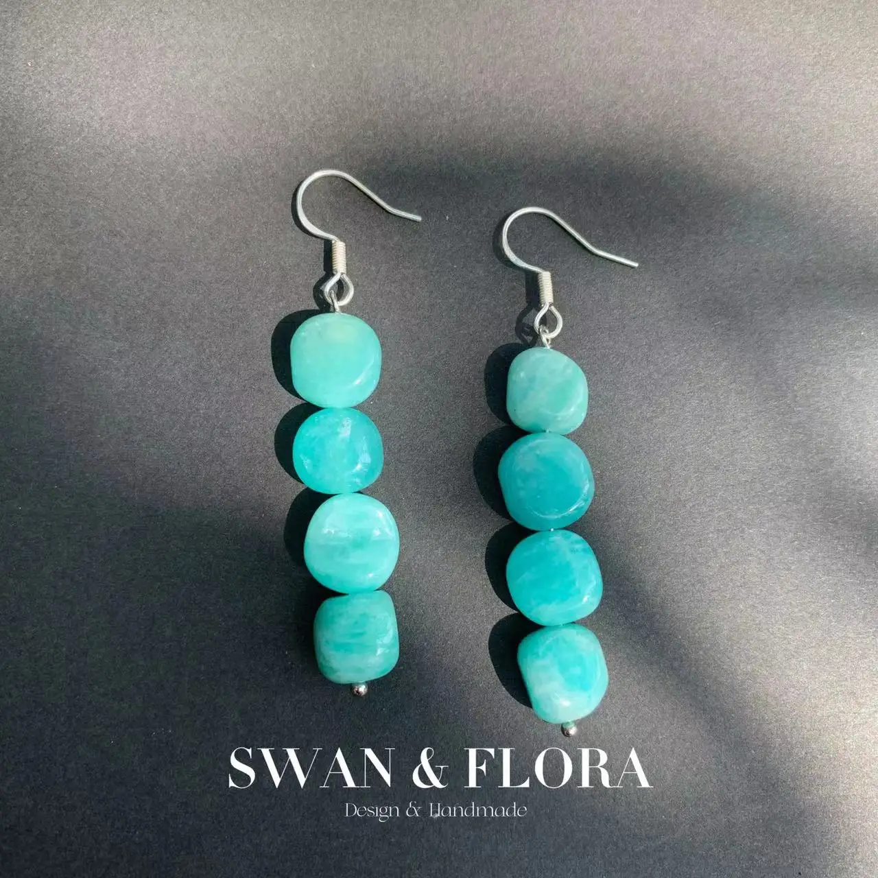 Natural Amazonite 925 Sterling Silver Hoop Earrings for women Jewelry Gift Chip Beads Jewelry Handmade Fine Jewelry Fashion
Natural Amazonite 925 Sterling Silver Hoop Earrings for women Jewelry Gift Chip Beads Jewelry Handmade Fine Jewelry Fashion