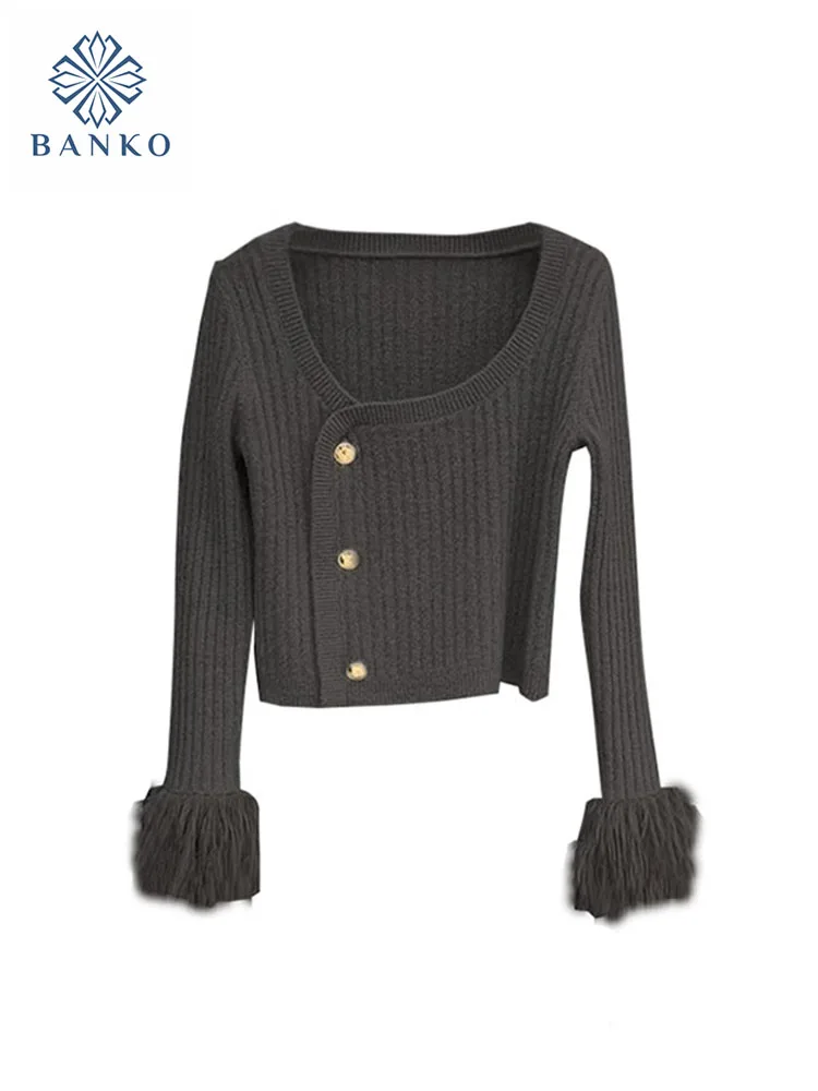 Модный простой вязаный свитер с квадратным вырезом, пуловеры с длинным рукавом, классический однобортный джемпер, шикарная уличная одежда Y2K
Модный простой вязаный свитер с квадратным вырезом, пуловеры с длинным рукавом, классический однобортный джемпер, шикарная уличная одежда Y2K