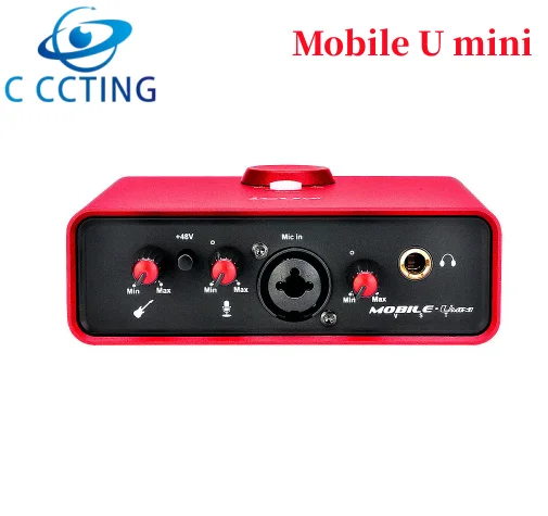 

ICON Mobile U mini USB audio interface mic/Instrument input Interface recording sound card,for computer karaoke live broadcast