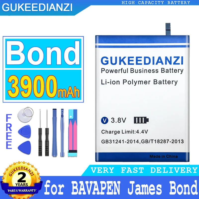 

3900mAh GUKEEDIANZI Battery for Bavapen James Bond Big Power Bateria