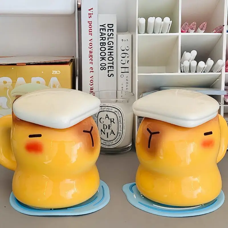 400ml Drinking Cup Cute Capybara Mug Simple Coffee Mug Couple Cups Coffee Mugs Tea Drinkware with Coaster & Lid Couple Mugs
400ml Drinking Cup Cute Capybara Mug Simple Coffee Mug Couple Cups Coffee Mugs Tea Drinkware with Coaster & Lid Couple Mugs