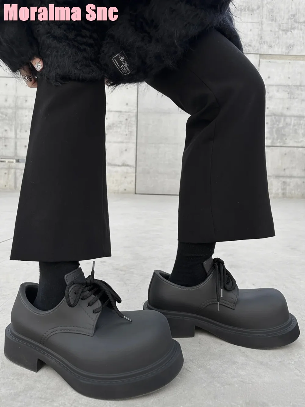 Big Round Toe Lace Up Women Shoes Thick Bottom Black Solid Mid Calf Boots Cute Block Heel Casual Hot Sale Fashion New Arrivals
Big Round Toe Lace Up Women Shoes Thick Bottom Black Solid Mid Calf Boots Cute Block Heel Casual Hot Sale Fashion New Arrivals