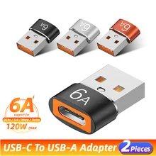 6A Type C Female To USB A Male OTG Adapter USB C Connector Cable For Iphone 13 Macbook Samsung S22 Xiaomi Oneplus Tipo Converter 6A Type C Female To USB A Male OTG Adapter USB C Connector Cable For Iphone 13 Macbook Samsung S22 Xiaomi Oneplus Tipo Converter