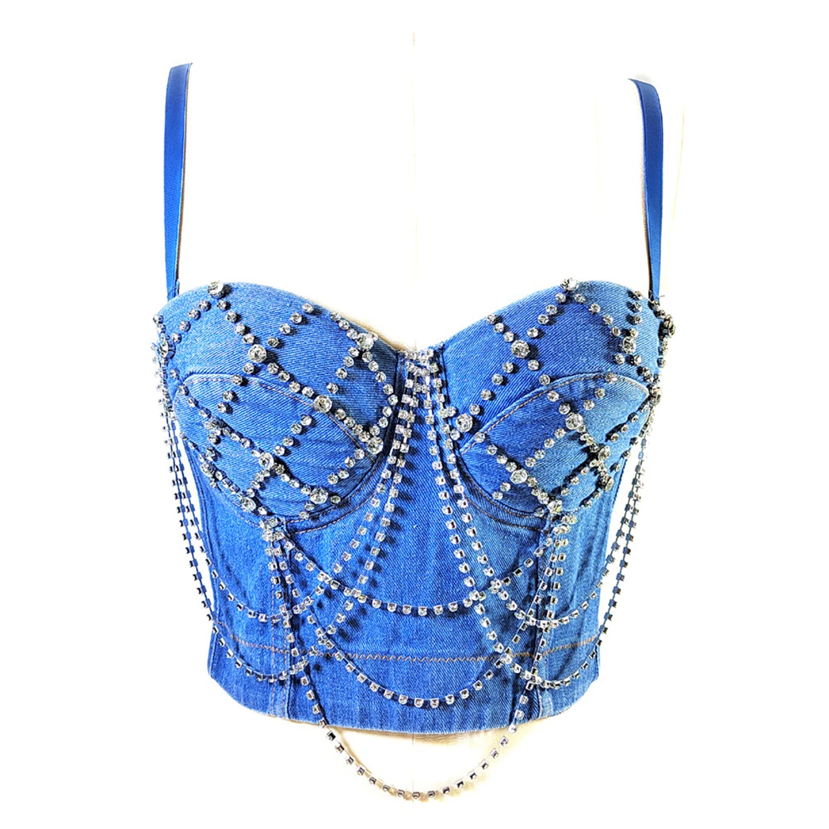 Crop Top Fashion Night Out Rhinestones Corset Bra Coquette Clothing Rave Festival Bustier Female Summer Party Sleeveless Vests
Crop Top Fashion Night Out Rhinestones Corset Bra Coquette Clothing Rave Festival Bustier Female Summer Party Sleeveless Vests
