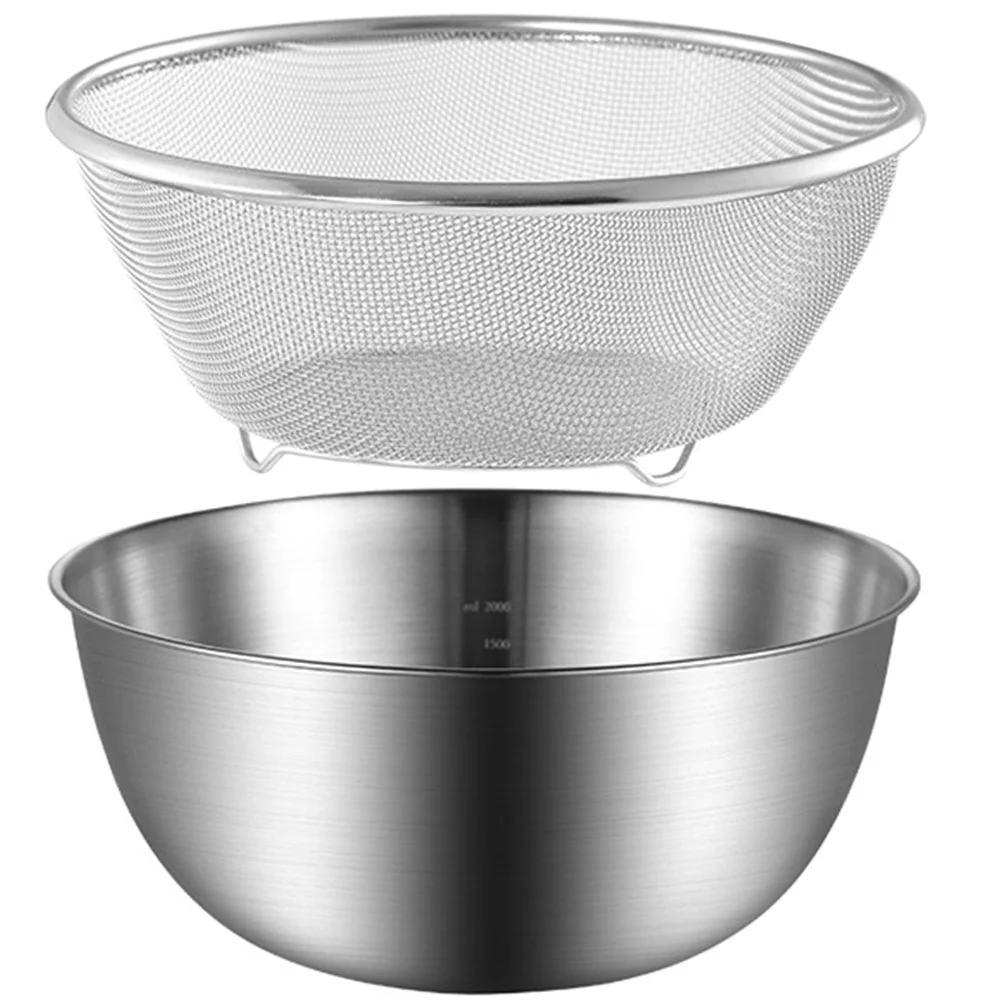 Stainless Steel Drain Basket Metal Strainer Strainers for Kitchen Two Tier Fruit Filter Colander Vegetable Storage Drainer Food
Stainless Steel Drain Basket Metal Strainer Strainers for Kitchen Two Tier Fruit Filter Colander Vegetable Storage Drainer Food