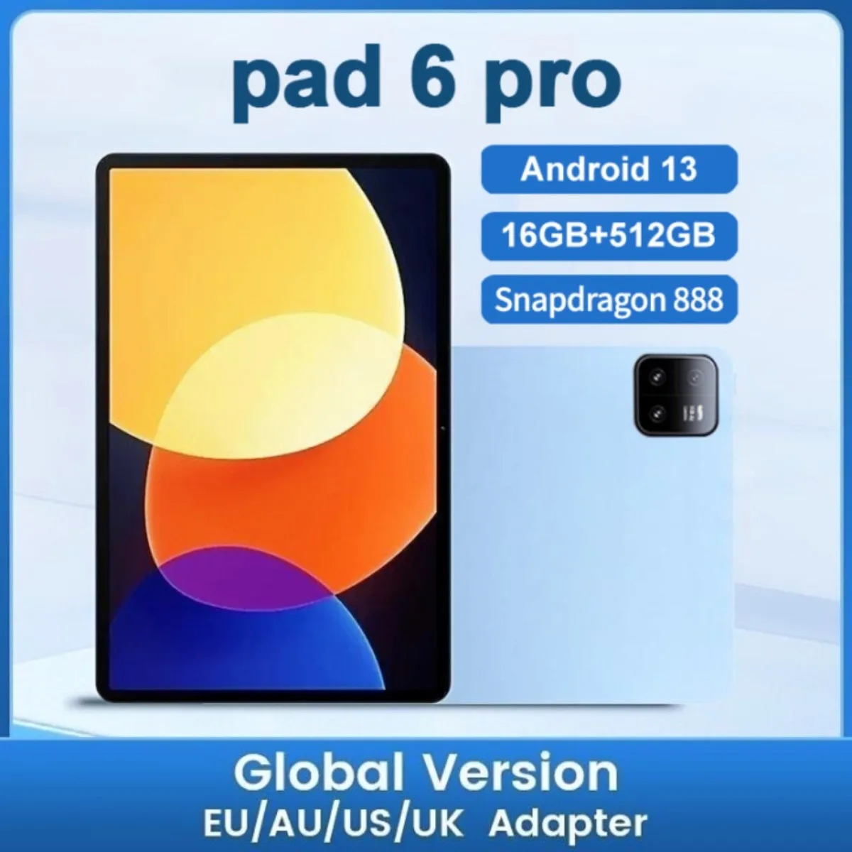 2024 New Global Edition 2-in-1 Tablet Pad 6 Pro 11 inch HD Screen Snapdragon 888 Android 13 Office Learning 5GWIFI Bluetooth TAB
2024 New Global Edition 2-in-1 Tablet Pad 6 Pro 11 inch HD Screen Snapdragon 888 Android 13 Office Learning 5GWIFI Bluetooth TAB