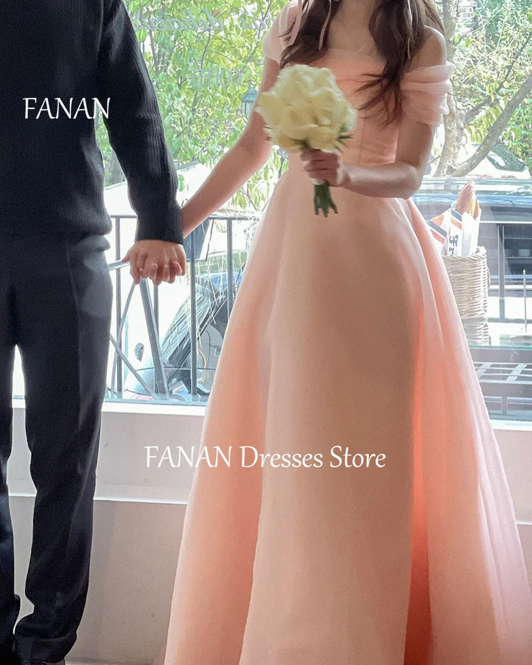 FANAN Off the Shoulder Evening Party Dresses Korea Short Sleeves Organza Pink Corset Wedding Women Formal Gowns Event Prom Gowns
FANAN Off the Shoulder Evening Party Dresses Korea Short Sleeves Organza Pink Corset Wedding Women Formal Gowns Event Prom Gowns