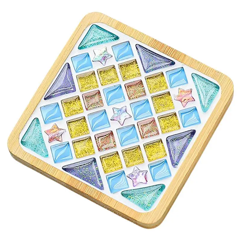 

Mosaic Coaster Kits For Adults Mixed Colors Mosaic Coaster Kit Mixed Color Mosaic Kits DIY Mosaic Crafts Materials Package For