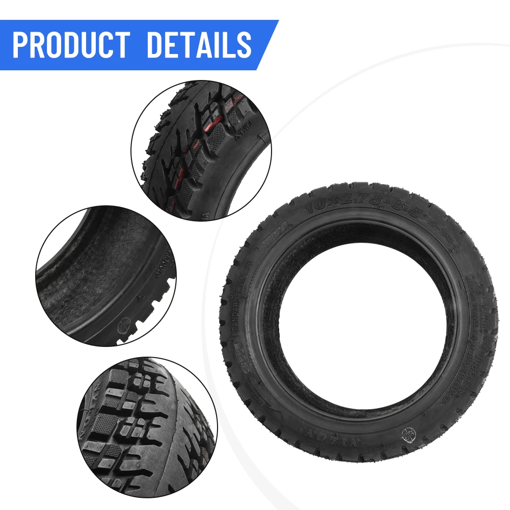 10inch 10x2.75-6.5 Tubeless Tire Electric Scooter Tyre 70/65-6.5 Tubeless Off-Road Tire 255*70 Durable Rubber Tyre Replacement
10inch 10x2.75-6.5 Tubeless Tire Electric Scooter Tyre 70/65-6.5 Tubeless Off-Road Tire 255*70 Durable Rubber Tyre Replacement