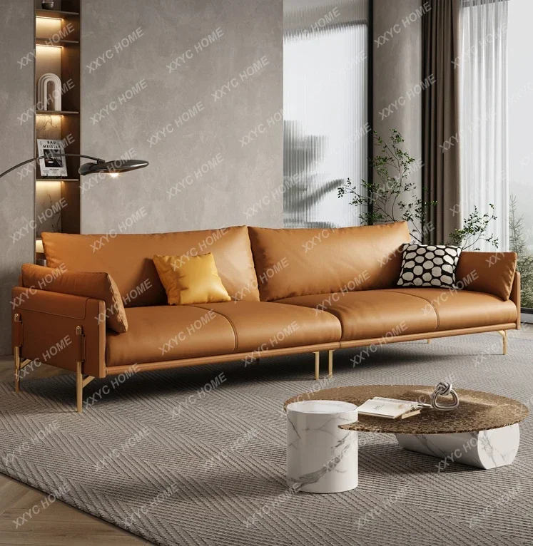 Italian Light Luxury Leather Sofa Living Room Simple Modern Minimalist First Layer Cowhide Straight Row
Italian Light Luxury Leather Sofa Living Room Simple Modern Minimalist First Layer Cowhide Straight Row