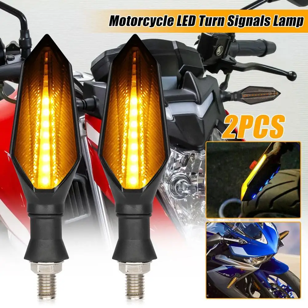 2Pcs Motorcycle Flowing Turn Signal Lights 12V 17LEDs Bulbs Dual Color Sequential Flowing Indicators Lamp
2Pcs Motorcycle Flowing Turn Signal Lights 12V 17LEDs Bulbs Dual Color Sequential Flowing Indicators Lamp