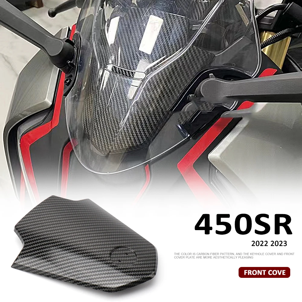 

New Colors Carbon Fiber Motorcycle Accessories Keyhole Cover Front Cover Plate For CFMOTO 450SR 450 SR 450sr 2022 2023