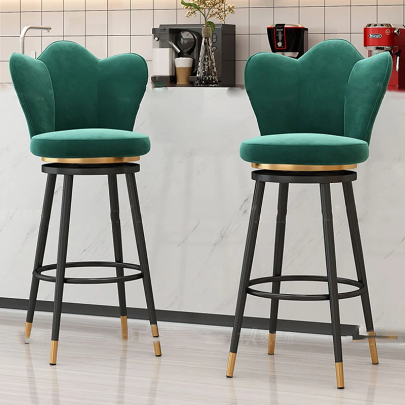 

Дизайнерские стильные барные стулья, металлическая Современная круглая Золотая дизайнерская Минималистичная удобная домашняя мебель Barkrukken