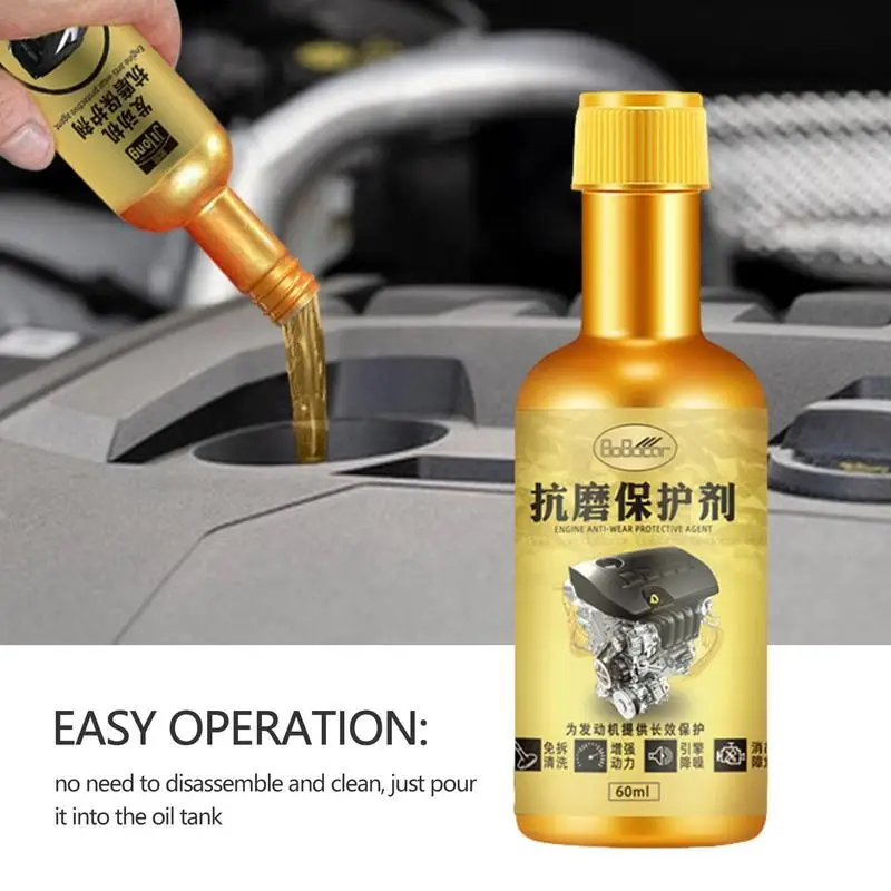 

Car Engine Oil 2.02oz Protective Motor Oil With Restore Additive Noise Reduction Anti-wear Automotive Engine Restoration Agent