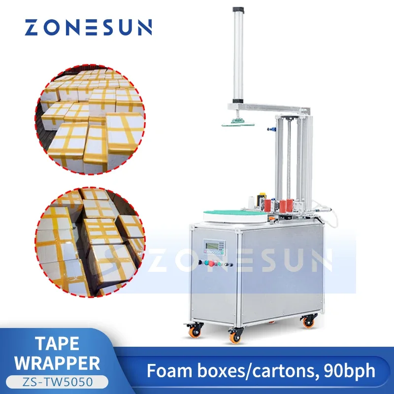ZONESUN Automatic Tape Wrapping Machine Express Box Carton Sealer Packaging Equipment ZS-TW5050
ZONESUN Automatic Tape Wrapping Machine Express Box Carton Sealer Packaging Equipment ZS-TW5050