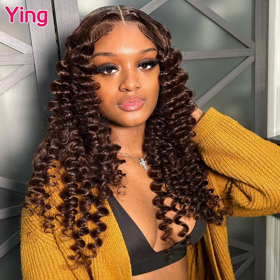 Ying Hair Chocolate Brown Peruvian Loose Deep 13x4 Glueless Wigs Human Hair 200% 13x6 Lace Front Wig PrePlucked With Baby Hair
Ying Hair Chocolate Brown Peruvian Loose Deep 13x4 Glueless Wigs Human Hair 200% 13x6 Lace Front Wig PrePlucked With Baby Hair