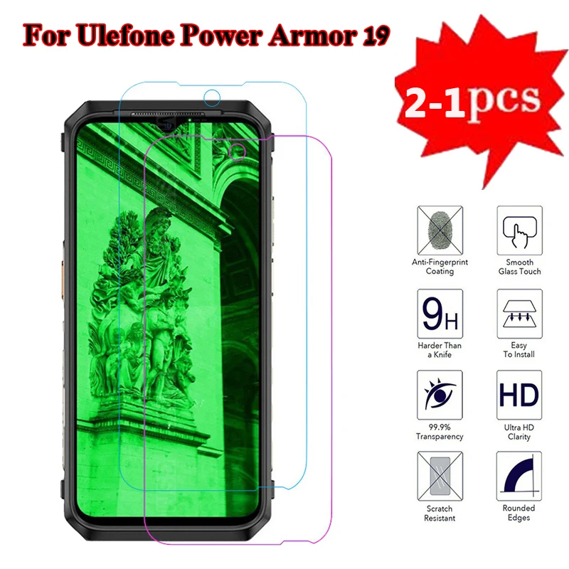 

Tempered Glass Film For Ulefone Power Armor 19 6.58" Protector Premium Screen Anti Shatter Protective Film 0.26mm 9H 2.5D