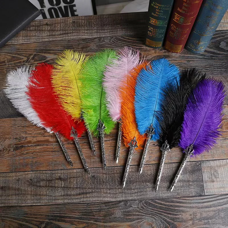 2PC/SET Feather Pen with 5 Nibs Birthday Gift Signature Pen Valentine Gift Office Dip Pen Fountain Pens Calligraphy Pen
2PC/SET Feather Pen with 5 Nibs Birthday Gift Signature Pen Valentine Gift Office Dip Pen Fountain Pens Calligraphy Pen