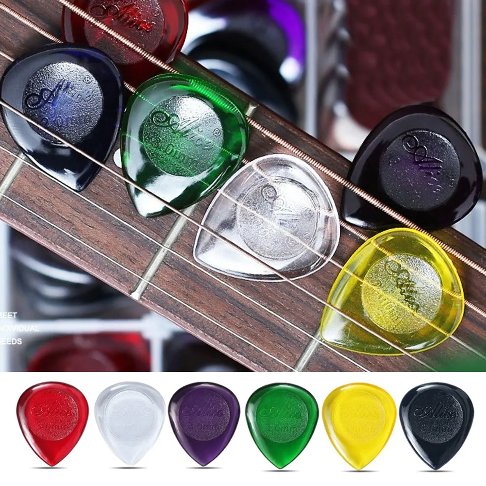 

6pcs Alice Stubby Guitar Picks Plectrums Large Stubbies Big 1mm 2mm 3mm Plectrum Mediator Guitar Picks Guitars Accessories