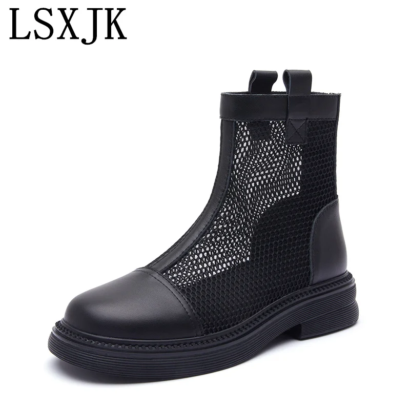 LSXJK Martin Boots Women's Mesh 2022 Summer New Breathable Thin Short Boots British Thick-Soled Shoes Genuine Leather
LSXJK Martin Boots Women's Mesh 2022 Summer New Breathable Thin Short Boots British Thick-Soled Shoes Genuine Leather