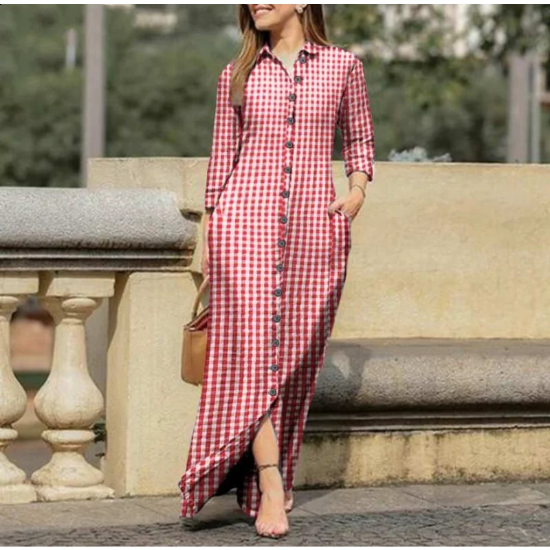 New Fashion Women's Dress 2023 Elegant Collar Long Sleeved Floral Printed Cotton Buttons Chic Vestido Casual Dress for Women
New Fashion Women's Dress 2023 Elegant Collar Long Sleeved Floral Printed Cotton Buttons Chic Vestido Casual Dress for Women