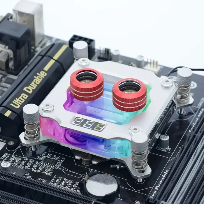 FREEZEMOD водяной блок для процессора, радиатор охлаждения материнской платы CPU для Intel LGA 1151 115X 2011 AURA .5V/12V UPR-2018
FREEZEMOD водяной блок для процессора, радиатор охлаждения материнской платы CPU для Intel LGA 1151 115X 2011 AURA .5V/12V UPR-2018