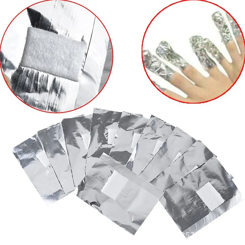 

Aluminium Foil Nail Art Soak Off Acrylic Gel Polish Nail Removal Wraps Remover Manicure Nail Cleaning Degreaser Manicure Tools