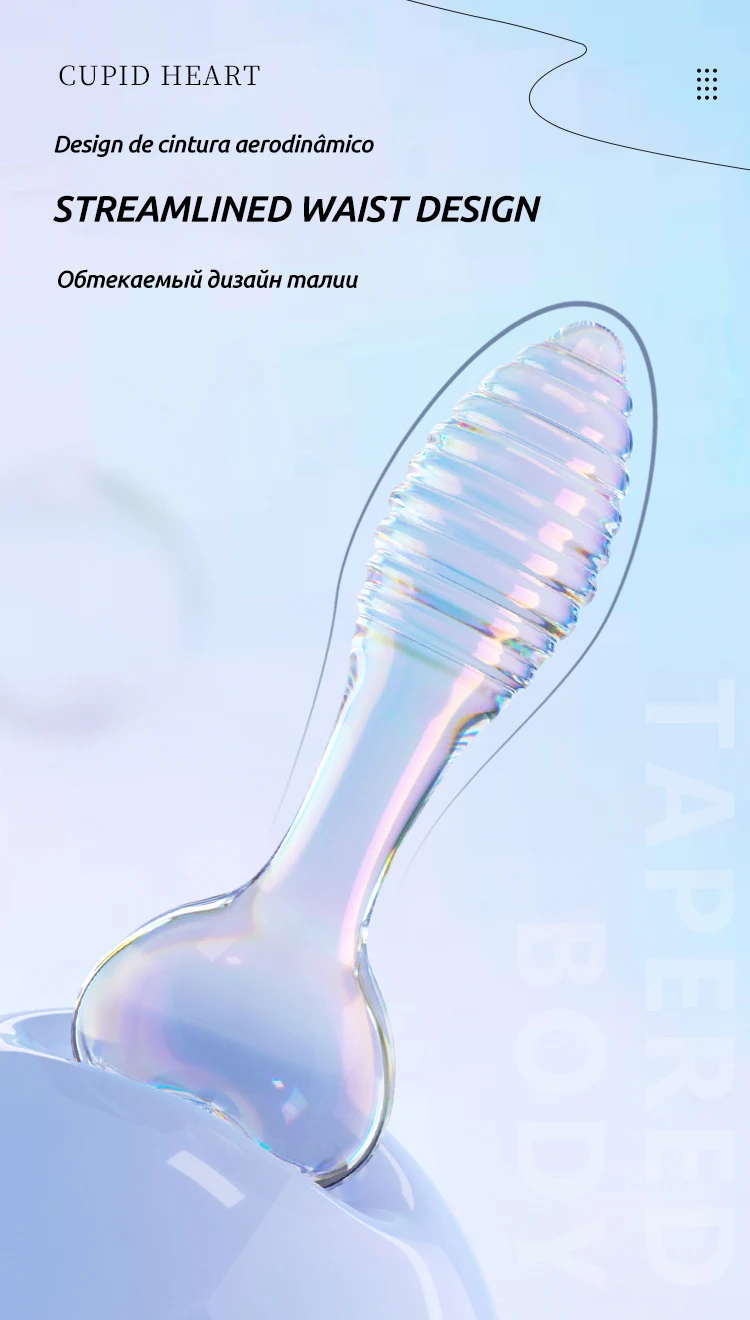 butt plug Cupid Heart Clear Glass Anal Plug Male and Female Thread Crystal Anal Plug plug for woman butt plug Cupid Heart Clear Glass Anal Plug Male and Female Thread Crystal Anal Plug plug for woman